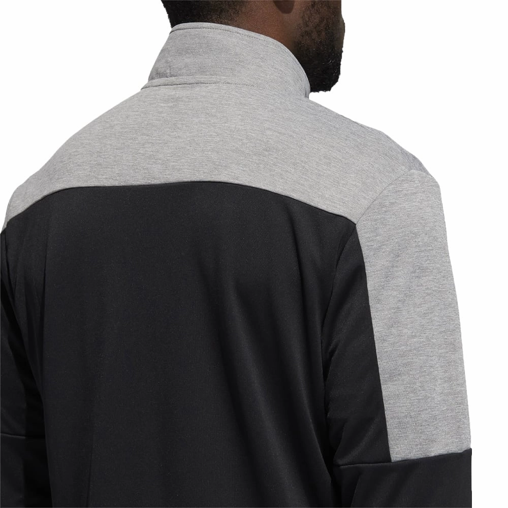 adidas UPF Lightweight 1/4 Zip Midlayer- Black Casual Fit product bright vibrancy