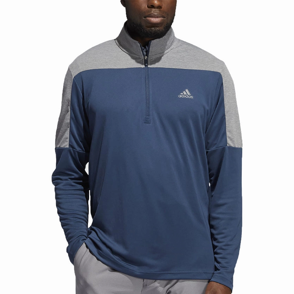 adidas UPF Lightweight 1/4 Zip Midlayer- Crew Navy All-Weather Wear Trendy Wear