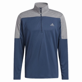 Street-Ready Look Comfortable Hoodie adidas UPF Lightweight 1/4 Zip Midlayer- Crew Navy
