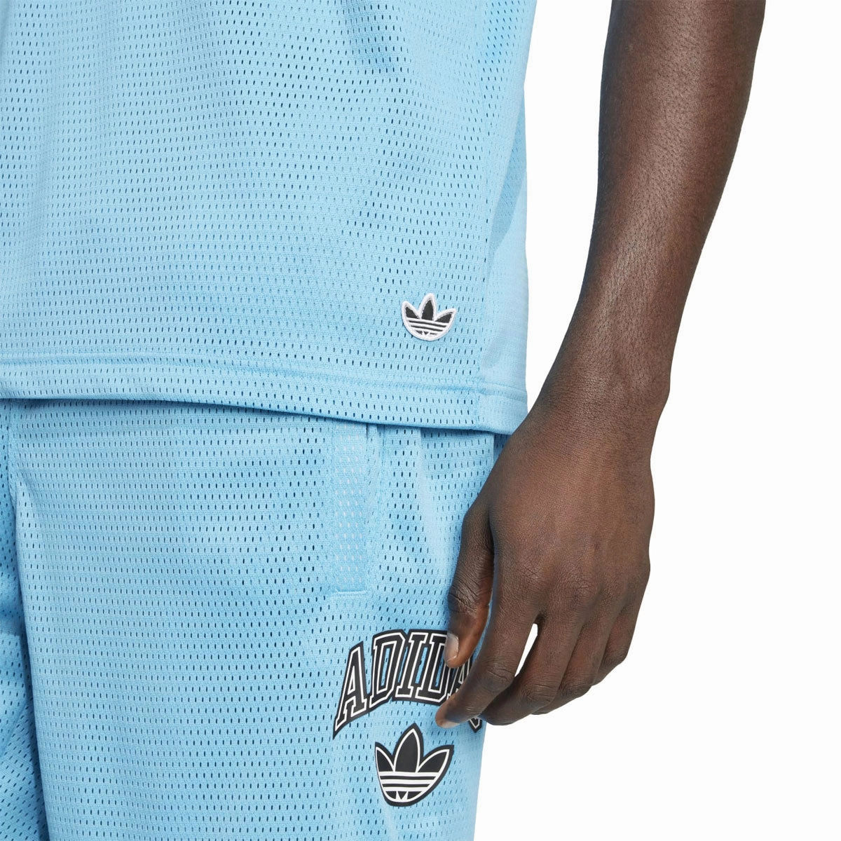 Fray Resistant Trim Adidas Varsity Basketball Tank Top - App Sky Rush