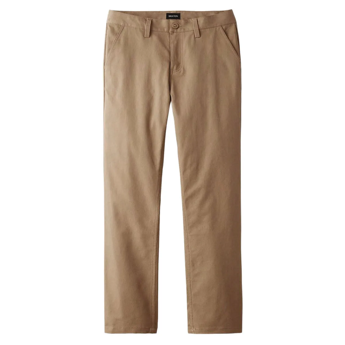 Brixton Choice Chino Regular Pants - Khaki Performance Stretch