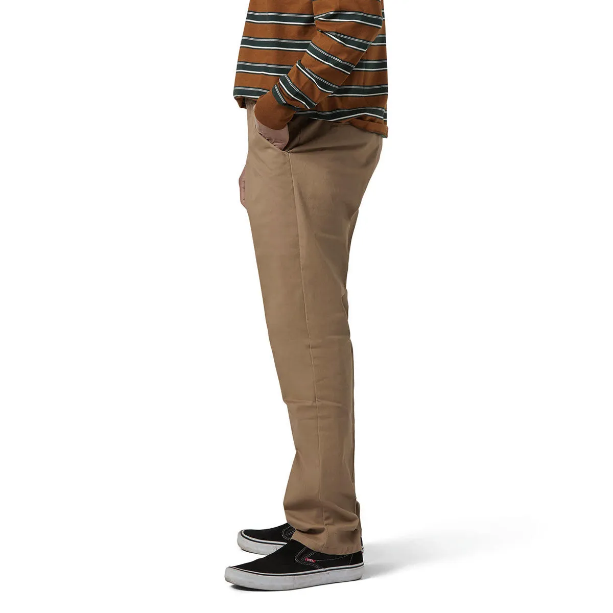 Metallic accents Brixton Choice Chino Regular Pants - Khaki