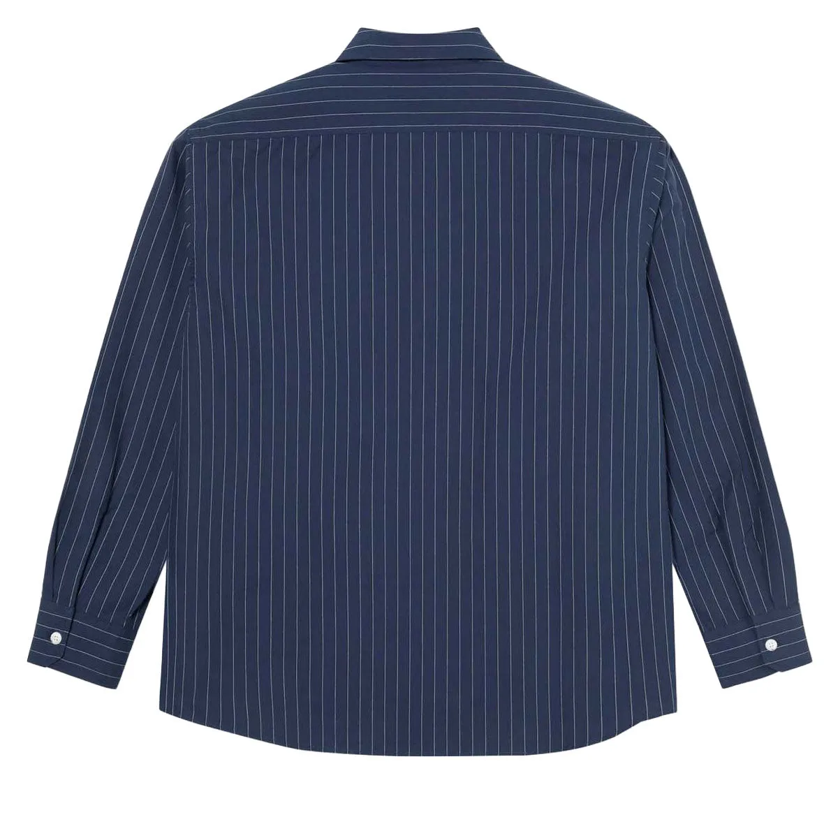 Double Stitched Seams Fitted Design Last Resort AB SM001 Long Sleeve Shirt - Blueprint