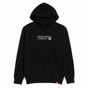 Chocolate x Waylon Too Dumb Hoodie - Black Yarn Dyed Fabric Coffee Lover