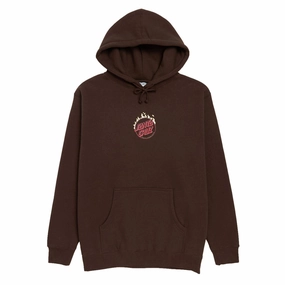 Santa Cruz Burnt Opus Oversized Hoodie - Brown High Quality Cotton