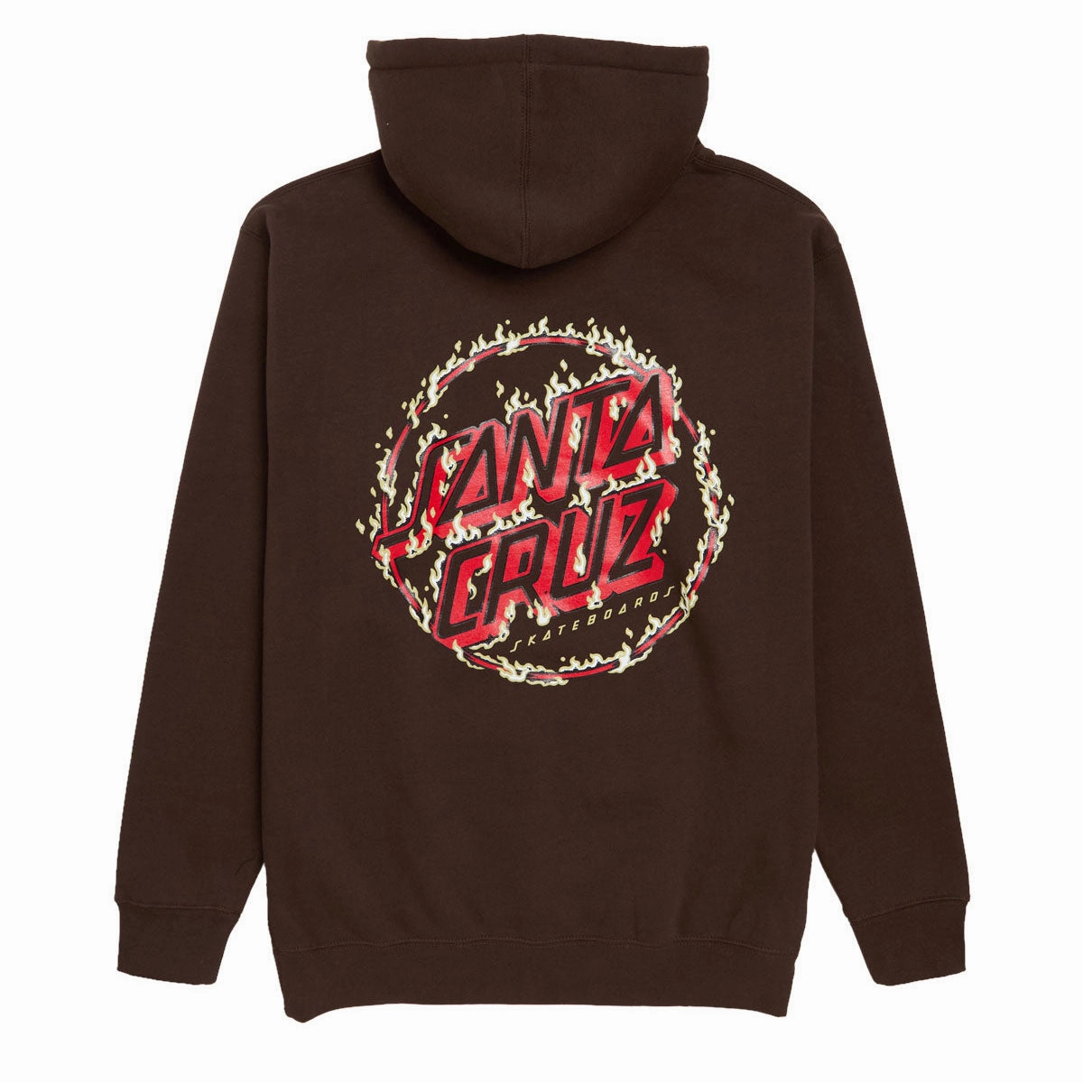 Recycled fabric Santa Cruz Burnt Opus Oversized Hoodie - Brown