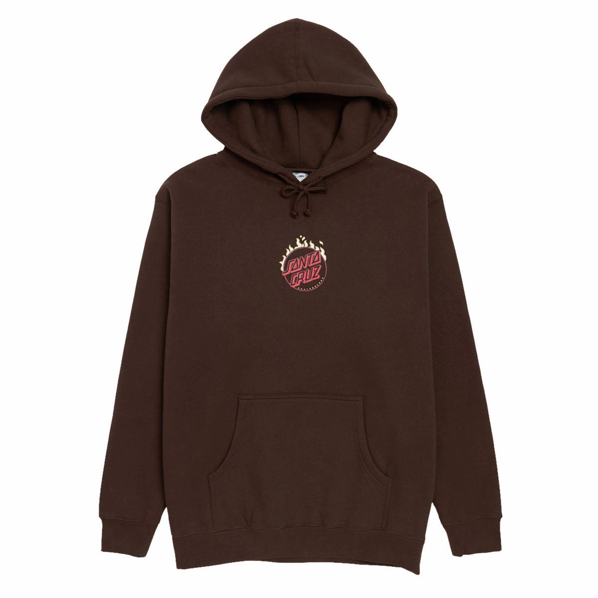 Santa Cruz Burnt Opus Oversized Hoodie - Brown High Quality Cotton
