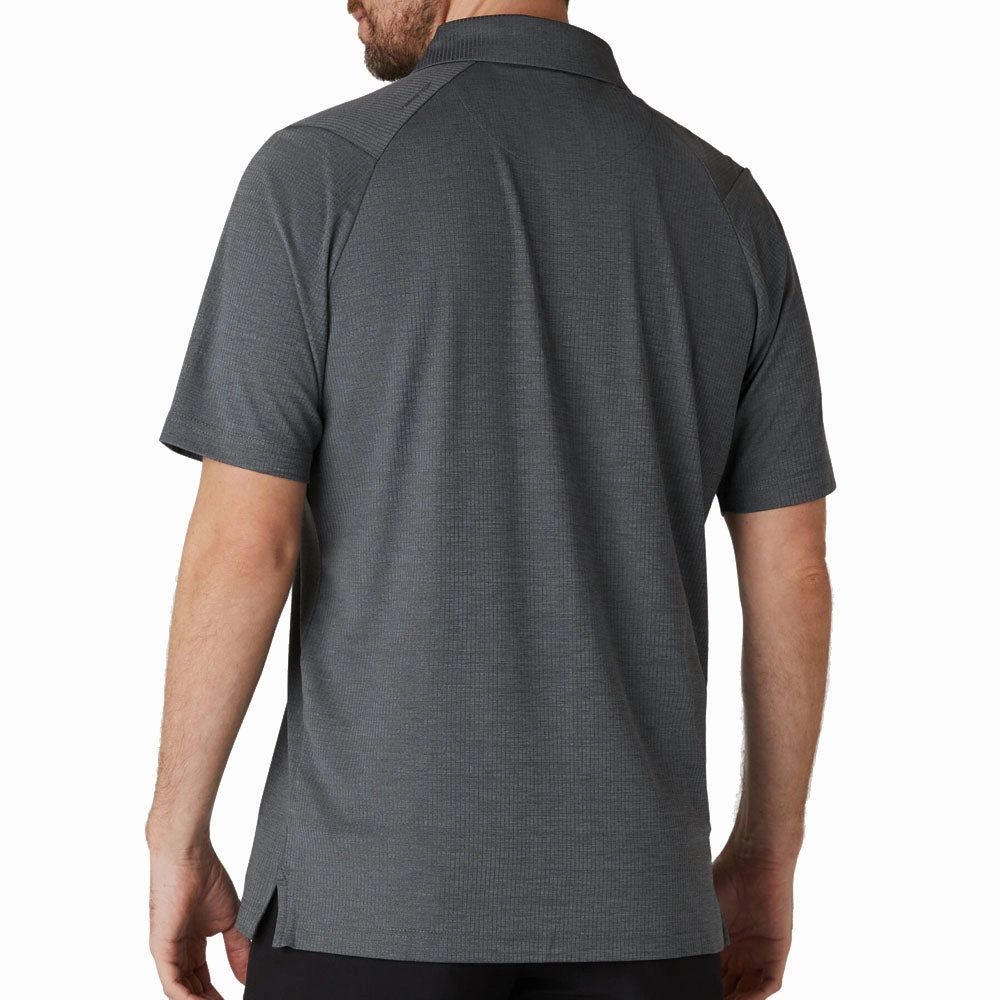 Callaway Ventilated Classic Jacquard Polo Shirt - Caviar EcoFriendlyDyes
