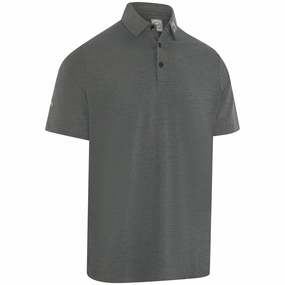 RelaxedFit Stylish Layering Callaway Ventilated Classic Jacquard Polo Shirt - Caviar