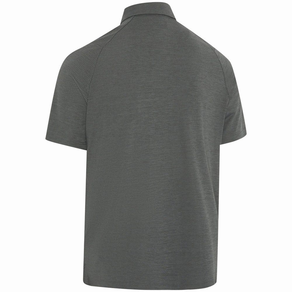 Callaway Ventilated Classic Jacquard Polo Shirt - Caviar Urban Casual Soft and Light