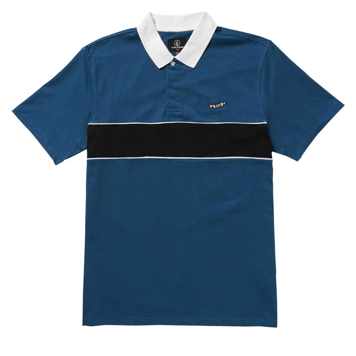 Volcom Gemstone Polo Shirt - Deep Blue Checkered Look Affordable Luxury