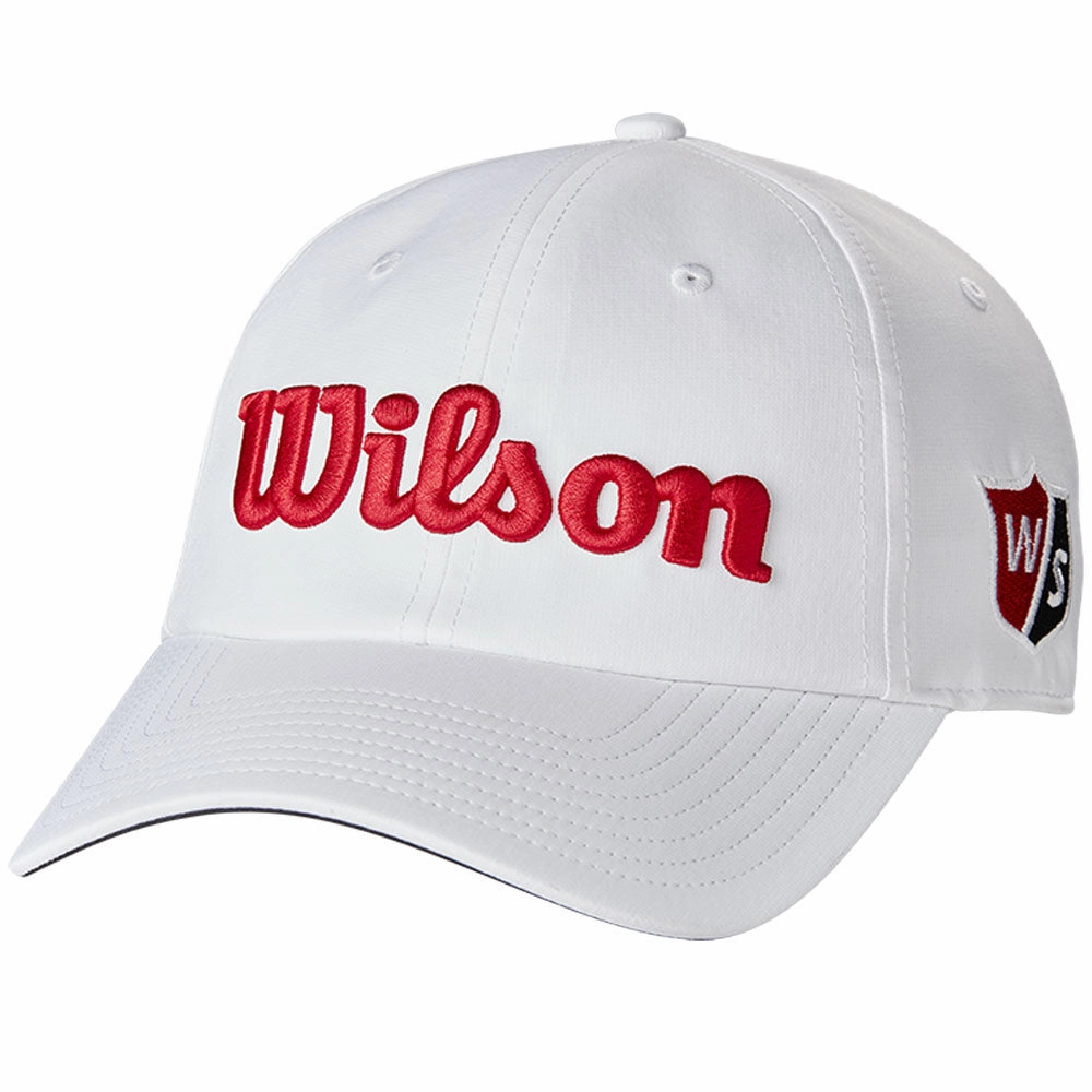 Easy Layer Wilson Pro Tour Cap - White/Red