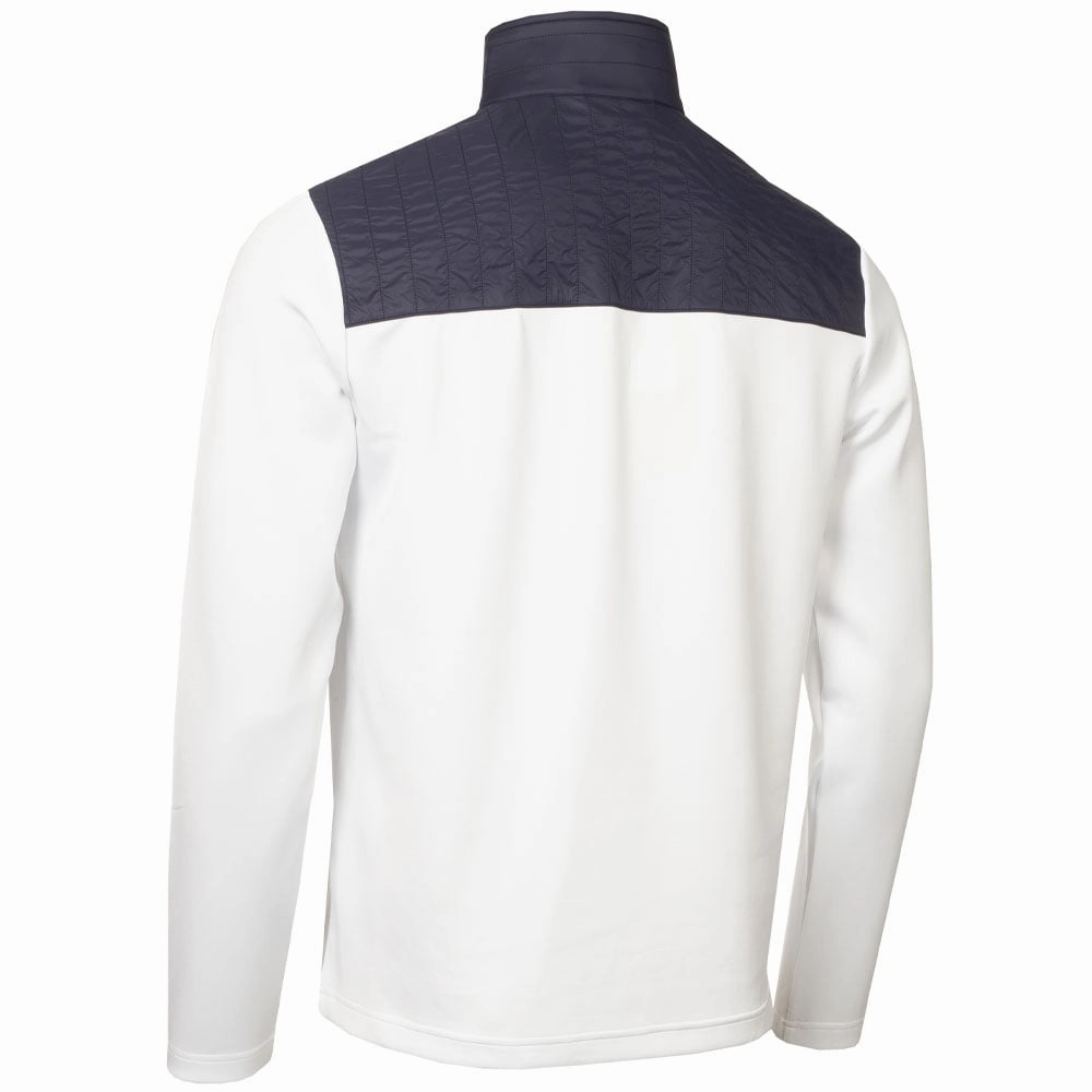 Herringbone Classic Wear Calvin Klein Danvers 1/4 Zip Pullover - White/Navy