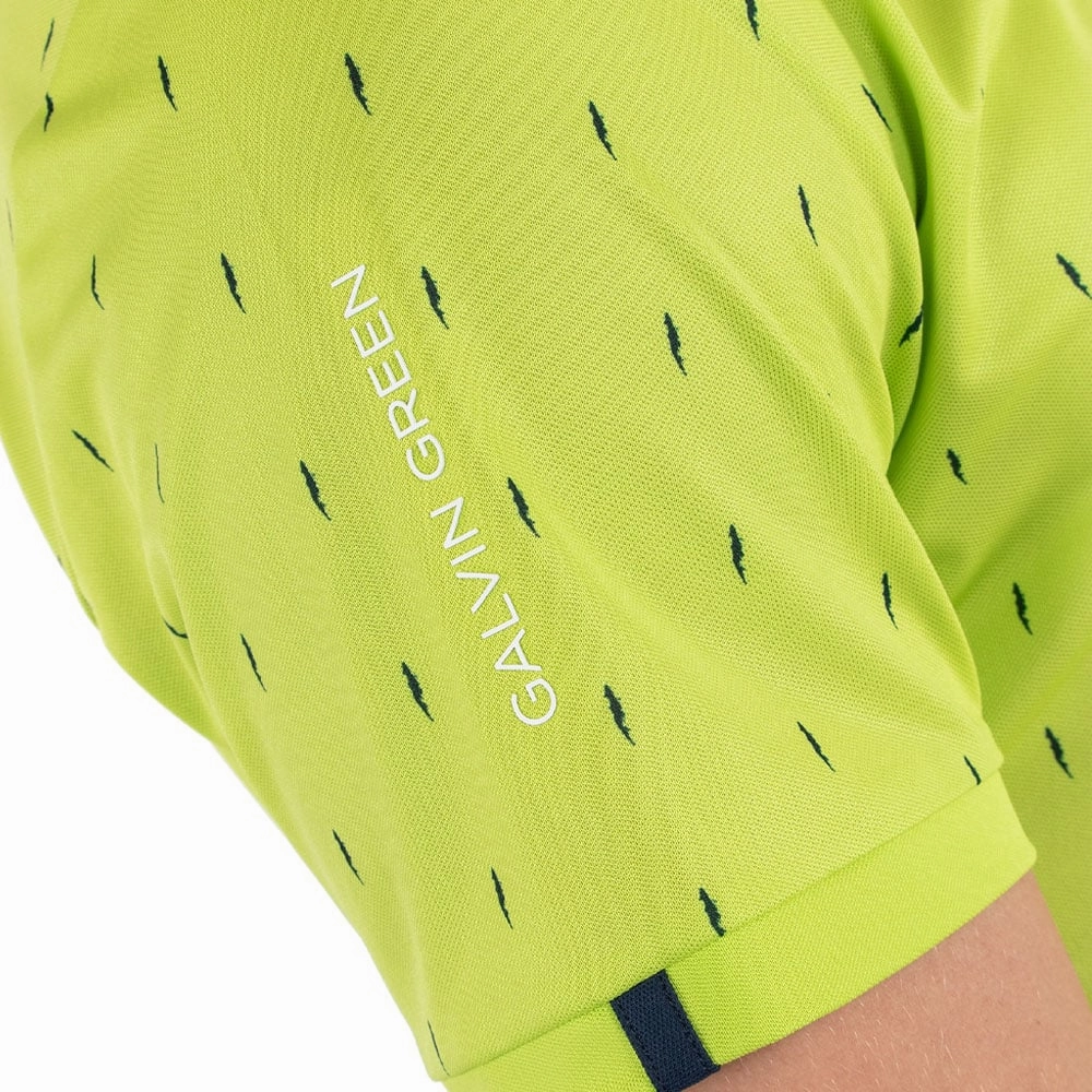 Chic Wear Galvin Green Mayson Ventil8  Polo Shirt - Lime/Navy