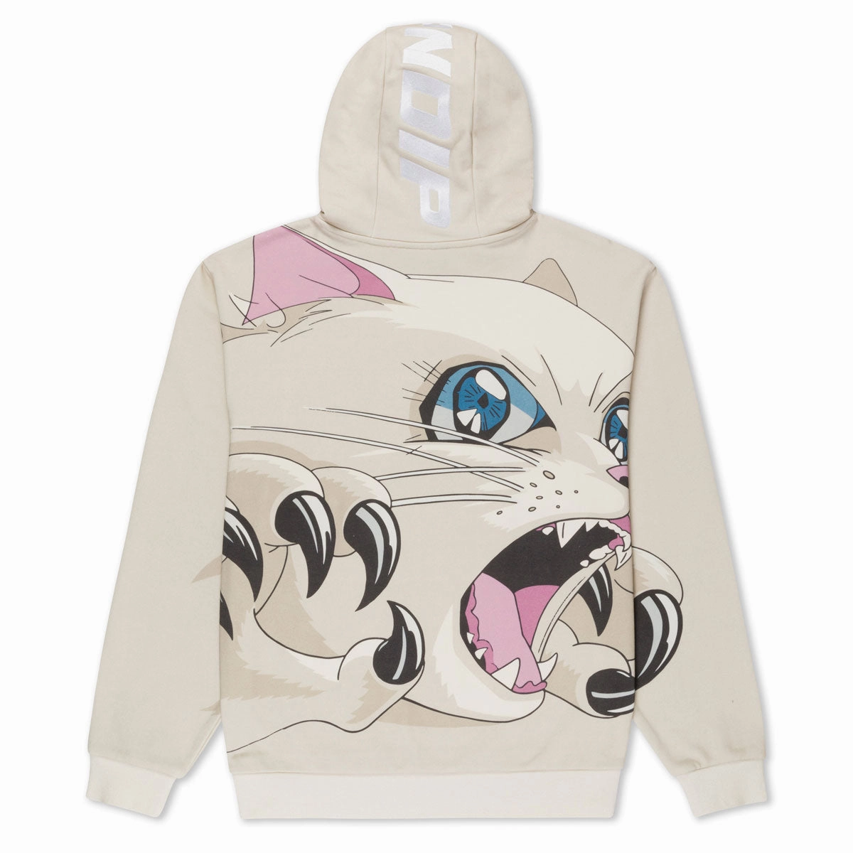 Subtle pattern Semi Formal RIPNDIP Metal Claw Hoodie - Bone