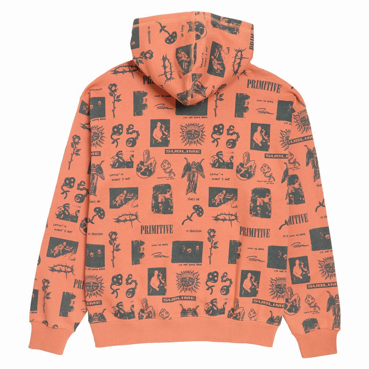 Primitive x Sublime Mosaic Hoodie - Coral Walrus like Instagram Worthy