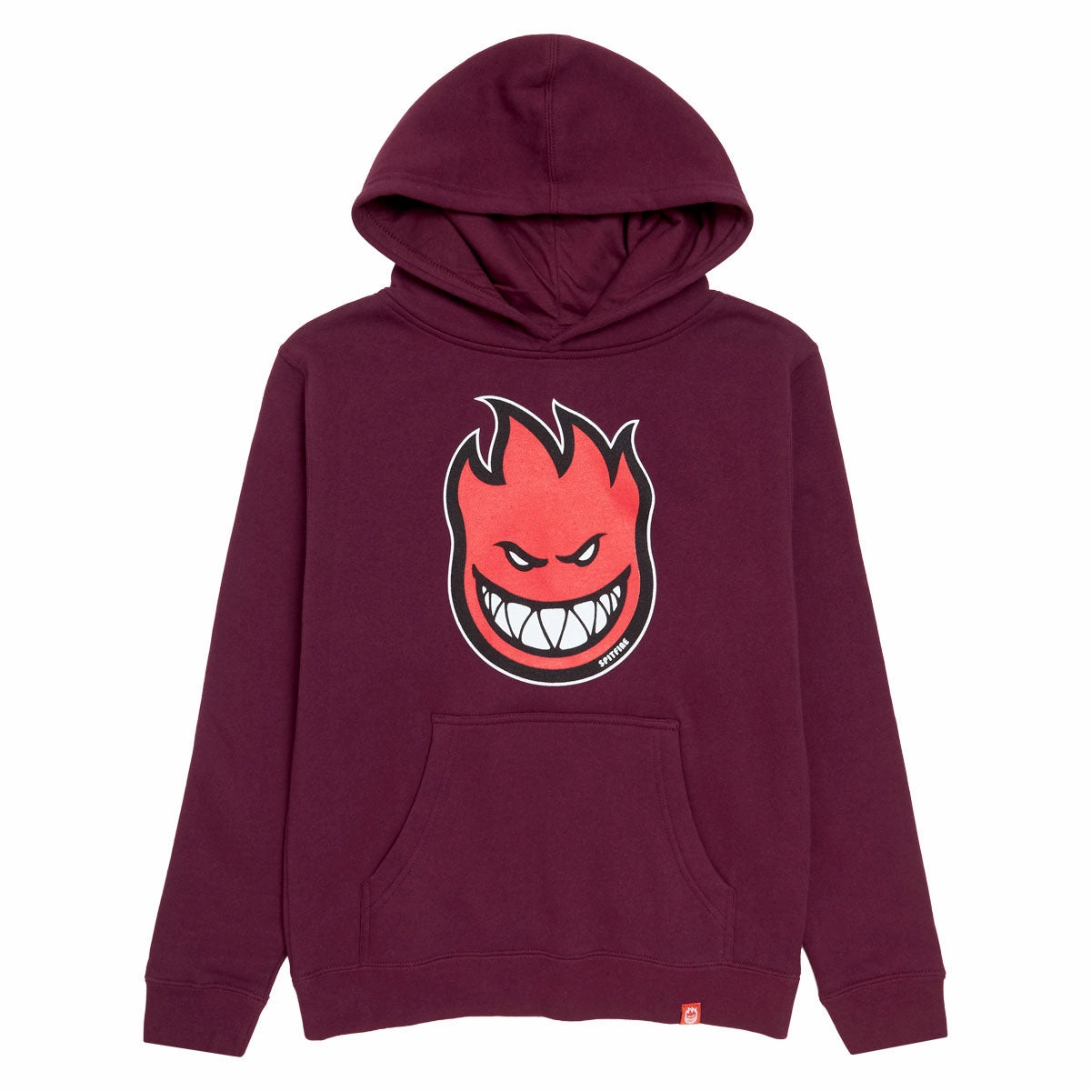Spitfire Youth Bighead Fill Hoodie - Maroon/Black/Red/White Adjustable Drawstring Hood