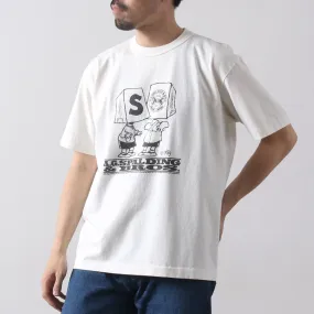 Modern Casual All-Day Comfort Wear A.G.SPALDING & BROS / Sketchbook Print T-Shirt