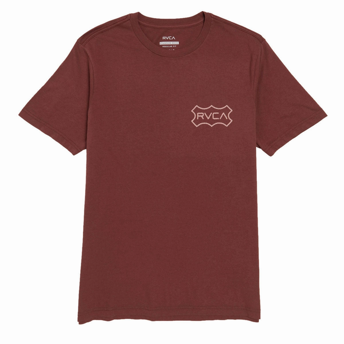 Cool and Relaxed Seasonal Comfort RVCA Genuine T-Shirt - Red Earth