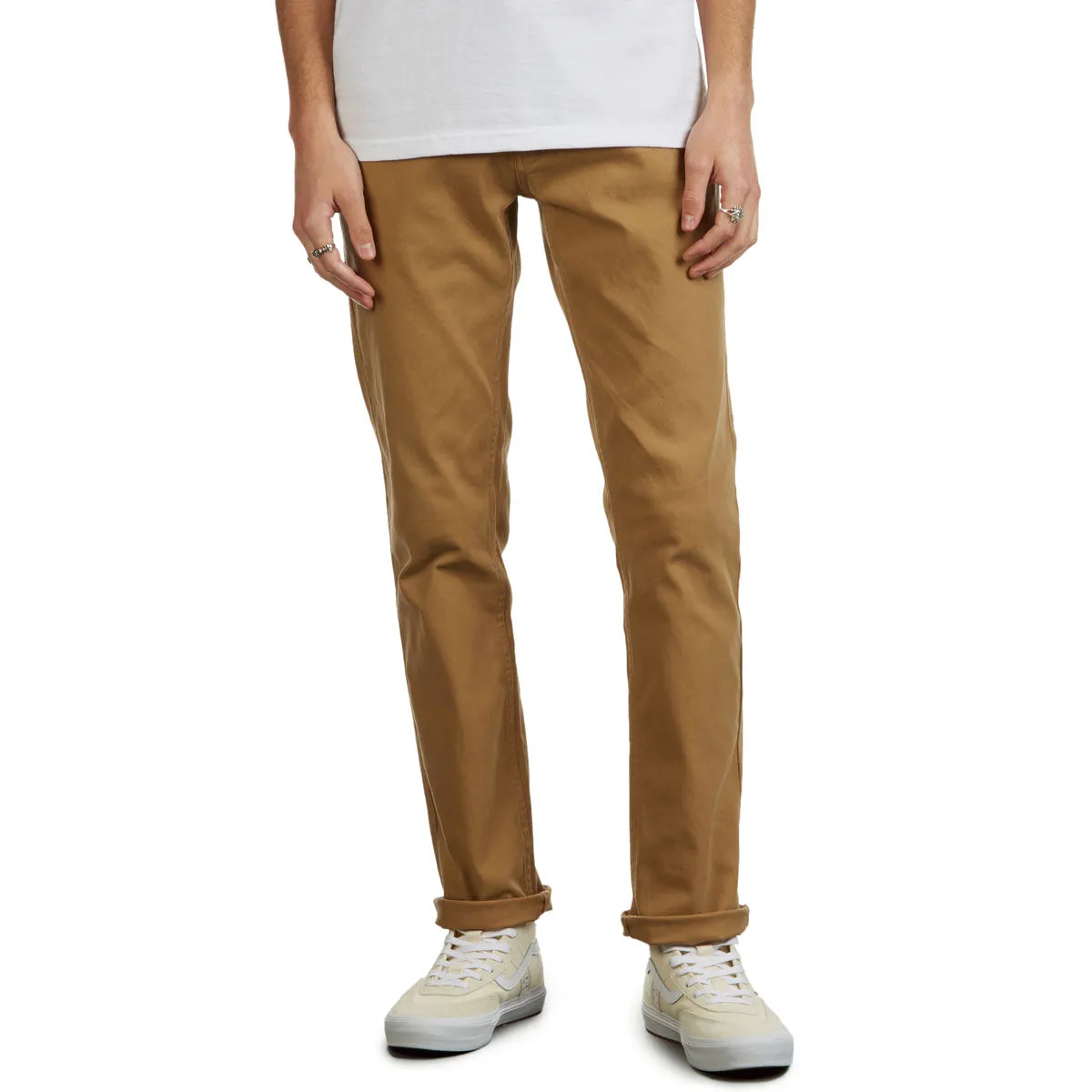 Professional Wear Sleek lines CCS Straight Stretch Chino Pants - Khaki
