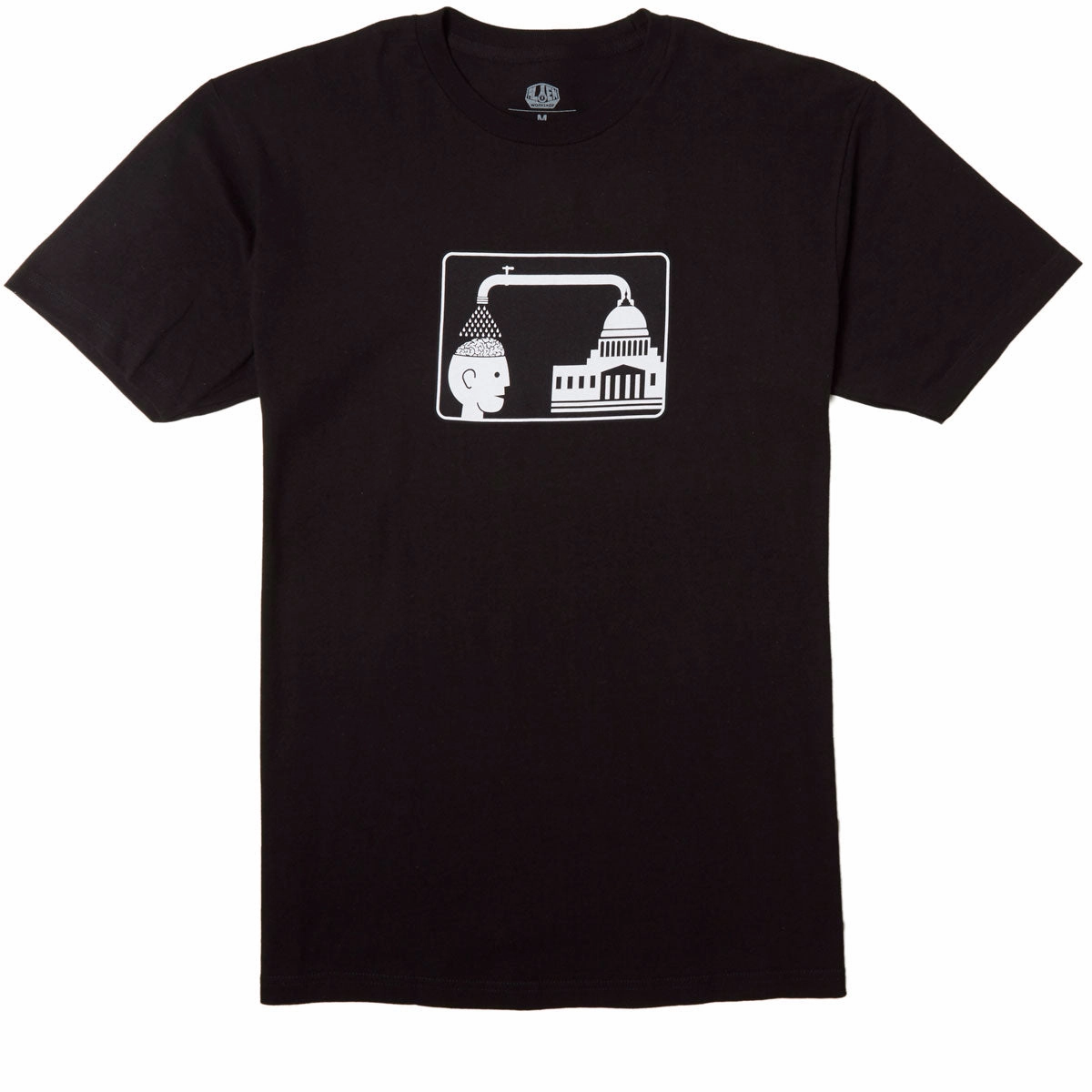 Alien Workshop Brainwash T-Shirt - Black Comfortable Piece Chilly Layer