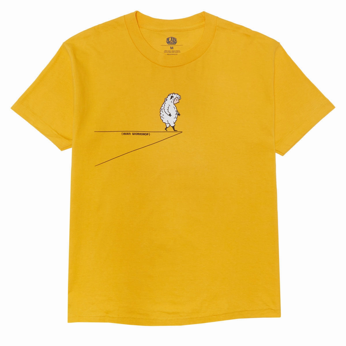 Alien Workshop Sheeple Cliff T-Shirt - Gold Casual Fit EasyCare Fabric