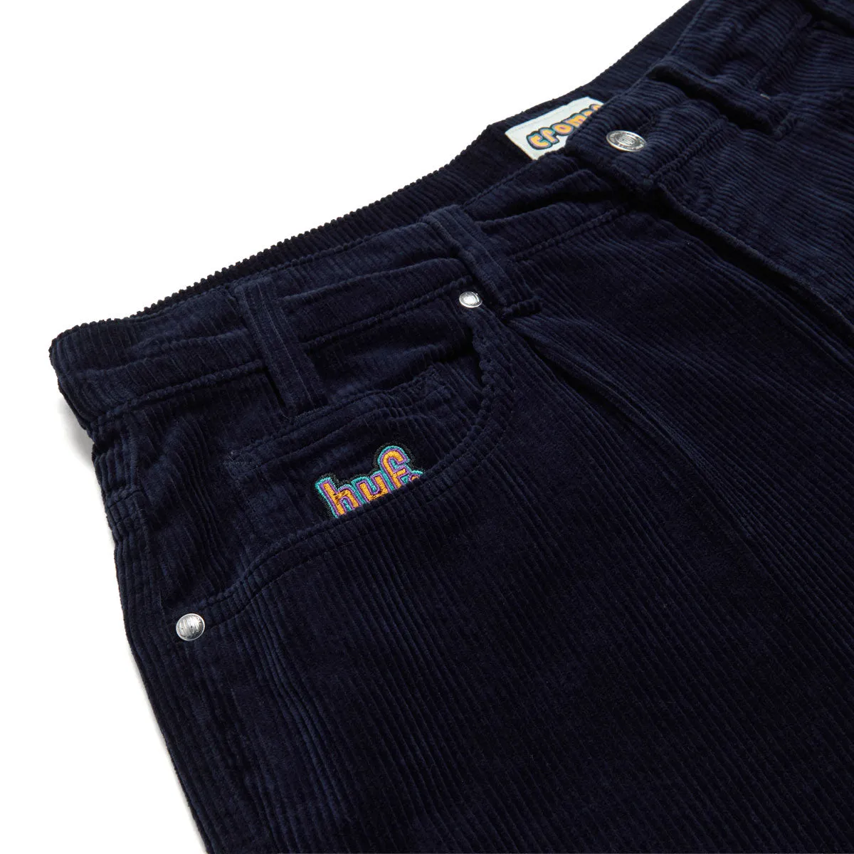 Flexibility Built-In Minimal Design HUF Cromer Corduroy Pants - Navy