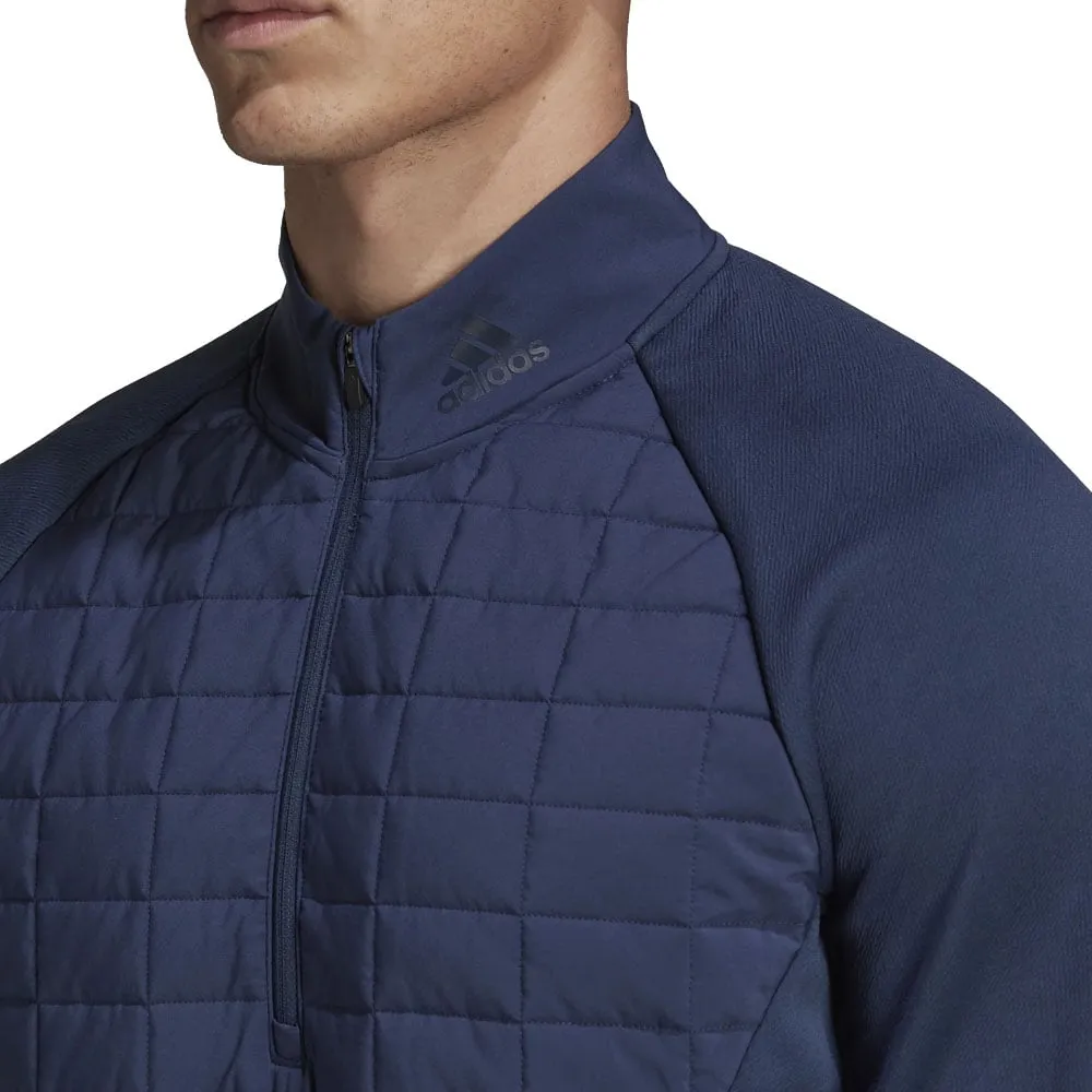 adidas 1/4 Zip Statement Jacket - Crew Navy Noise Reduction Design
