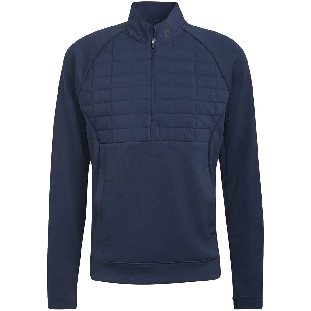 Stylish Outer Layer adidas 1/4 Zip Statement Jacket - Crew Navy