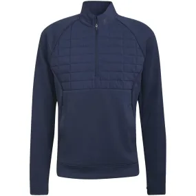 Stylish Outer Layer adidas 1/4 Zip Statement Jacket - Crew Navy