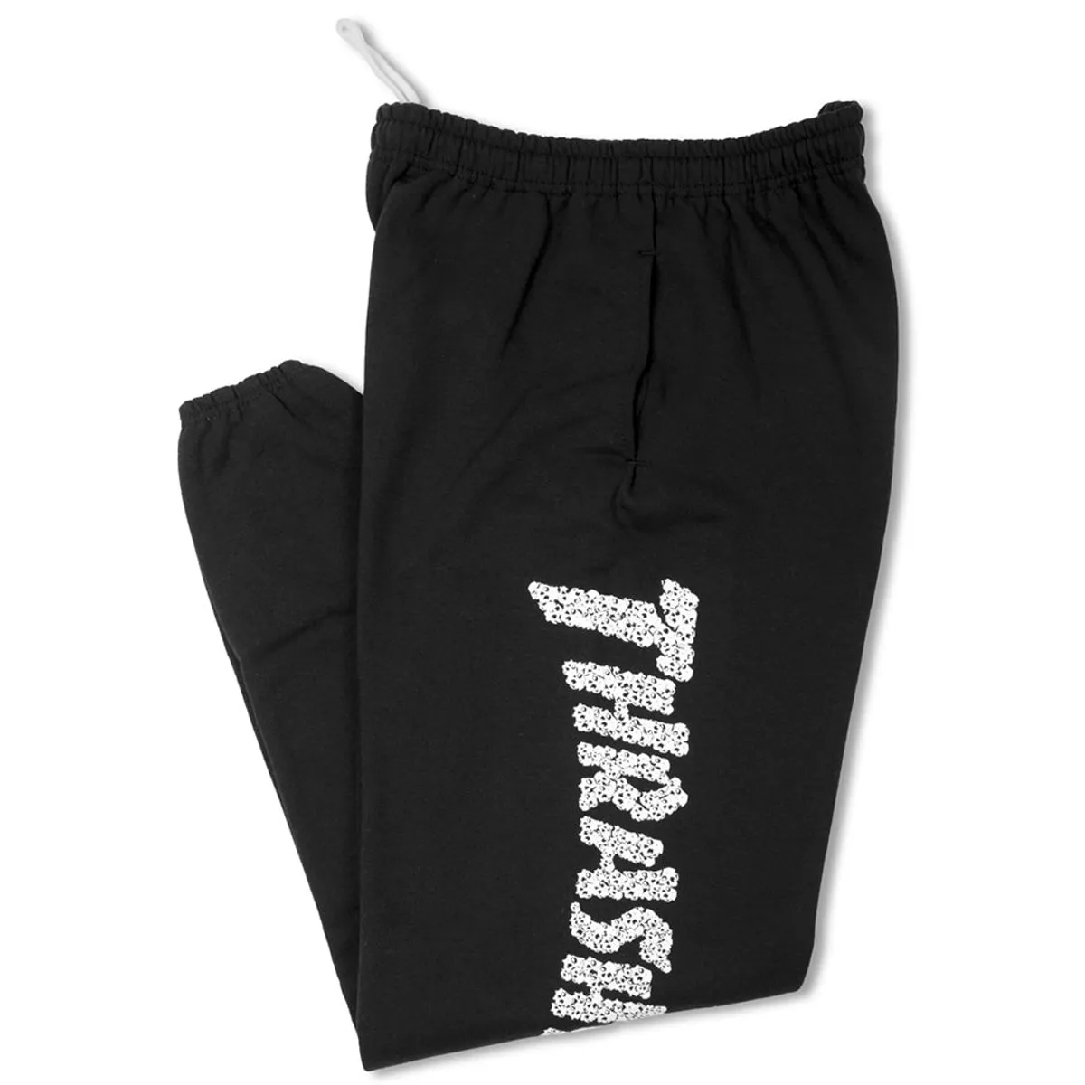 Snag Resistant Fabric Thrasher Skulls Sweatpants - Black