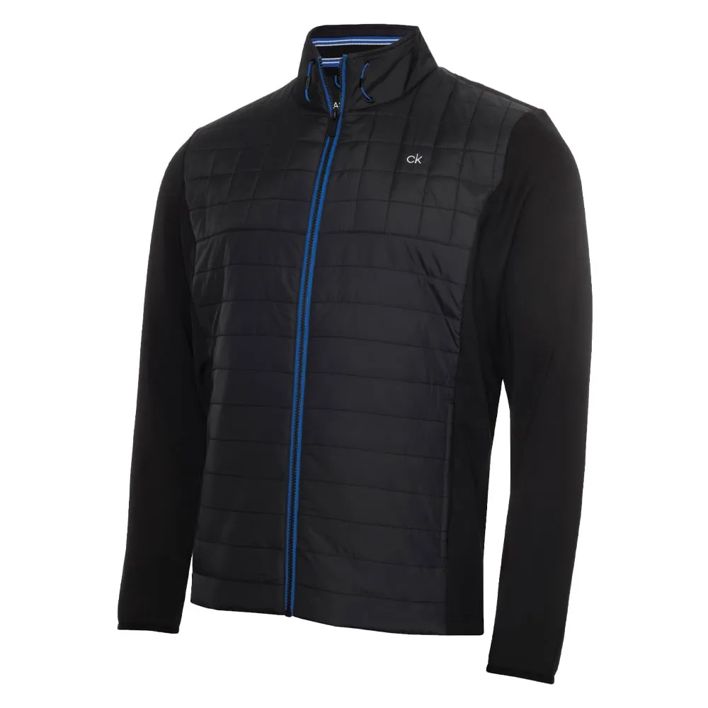 Dynamic Compression Fit Calvin Klein Vardon Hybrid Jacket - Black/Nautical Blue