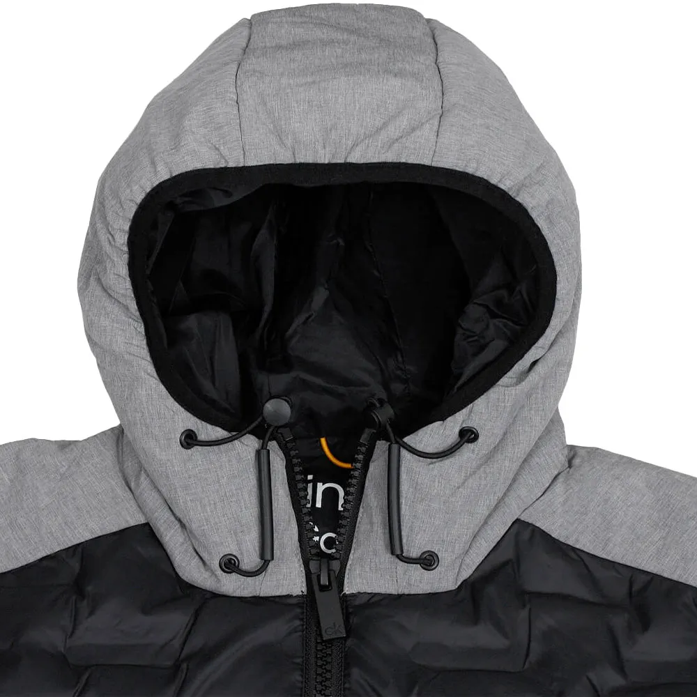 Calvin Klein Bridgeport Padded Jacket - Grey Marl/Black Wrinkle Resistant