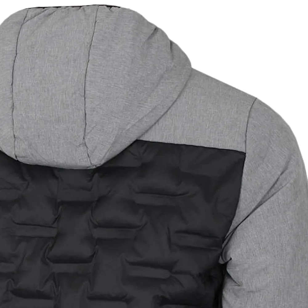 Crisp Walk Look Calvin Klein Bridgeport Padded Jacket - Grey Marl/Black