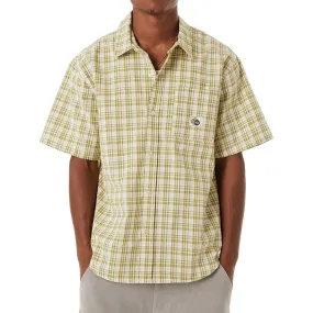 Vintage Style Country Escape HUF Total Eclipse Plaid Shirt - Mustard