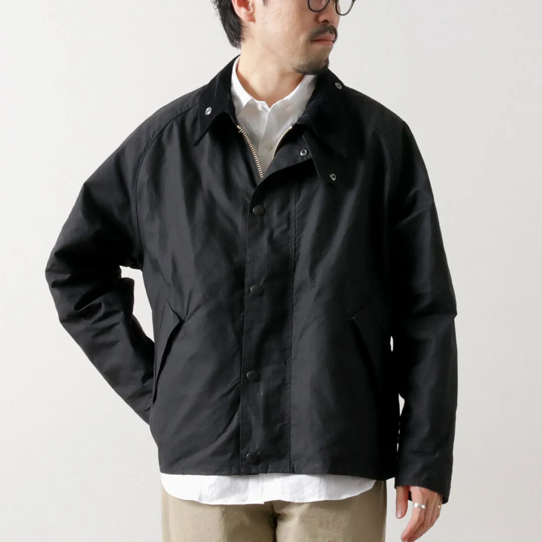 BARBOUR / Transport Paraffin Cotton Jacket Polished Look Durable Outer Layer