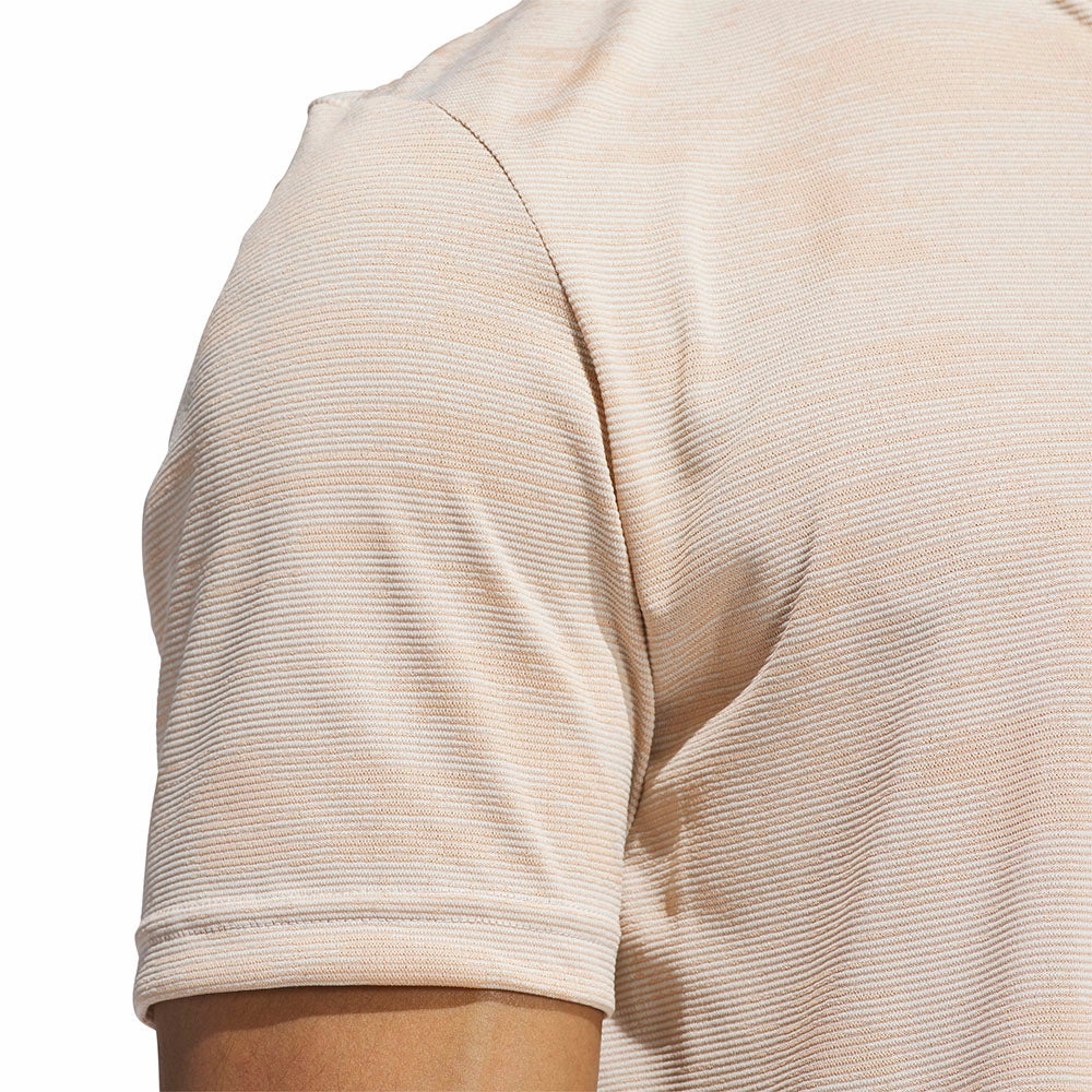 Striped modernity Stretch Jersey Knit adidas Ultimate365 Sport Collar Polo Shirt - Wonder Alumina