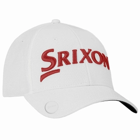 Srixon Ball Marker Cap - White/Red UV Protection Country Walk