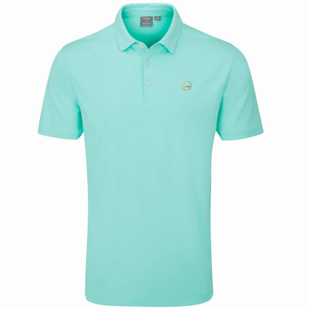 Ping Gold Putter Polo Shirt - Aruba Blue Men's Comfy Style