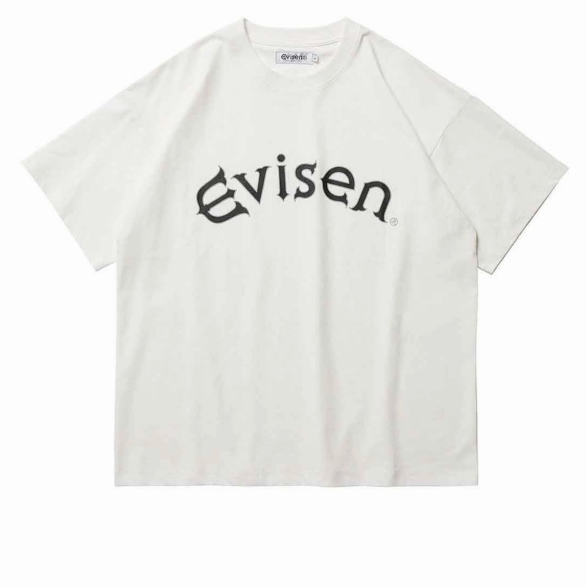Evisen Round Logo Tech T-Shirt - White Easy Wear Style