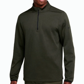 Modern Minimal Nike Therma-FIT Victory 1/4 Zip Pullover - Cargo Khaki/Black