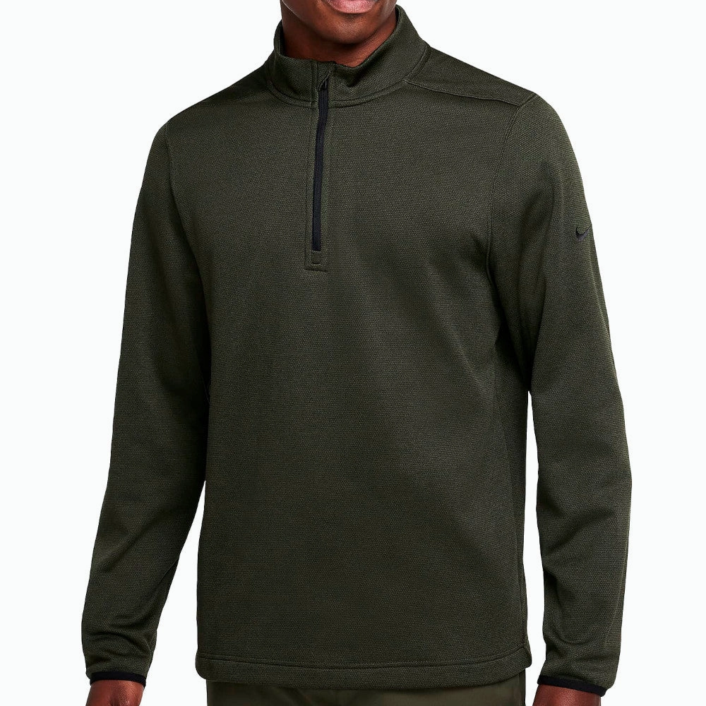 Modern Minimal Nike Therma-FIT Victory 1/4 Zip Pullover - Cargo Khaki/Black