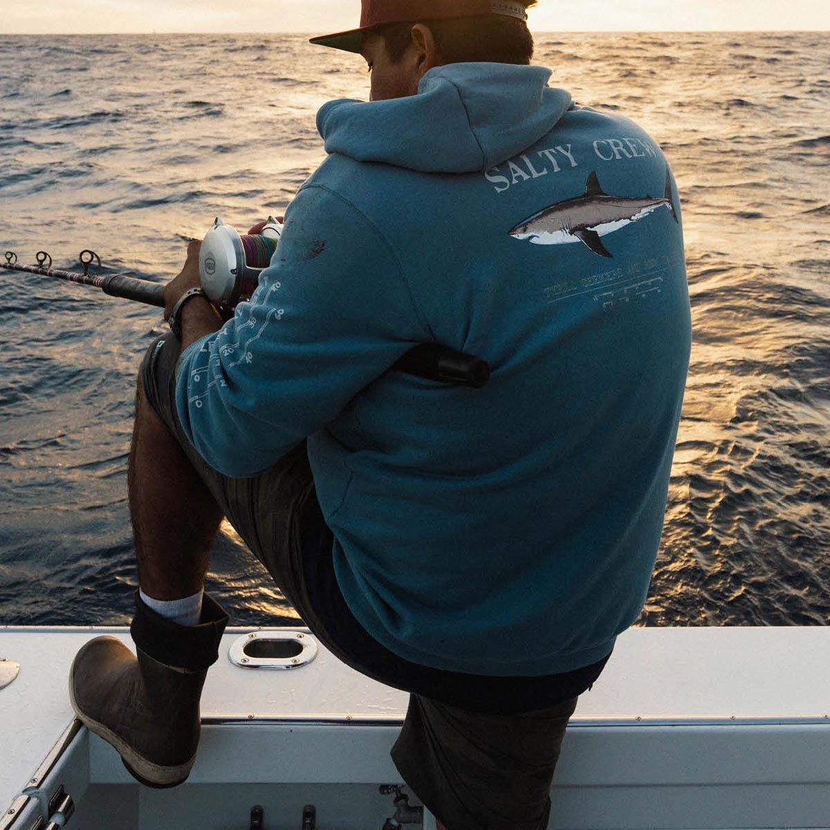 Salty Crew Bruce Hoodie - Slate Coyote like flight travel