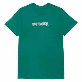 Top Heavy OG Throwie T-Shirt - Kelly Green/Light Gray/Dark Green Eco Friendly Material