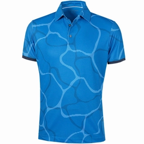 Galvin Green Markos Ventil8  Polo Shirt - Blue/Navy Eco friendly materials Chill Design