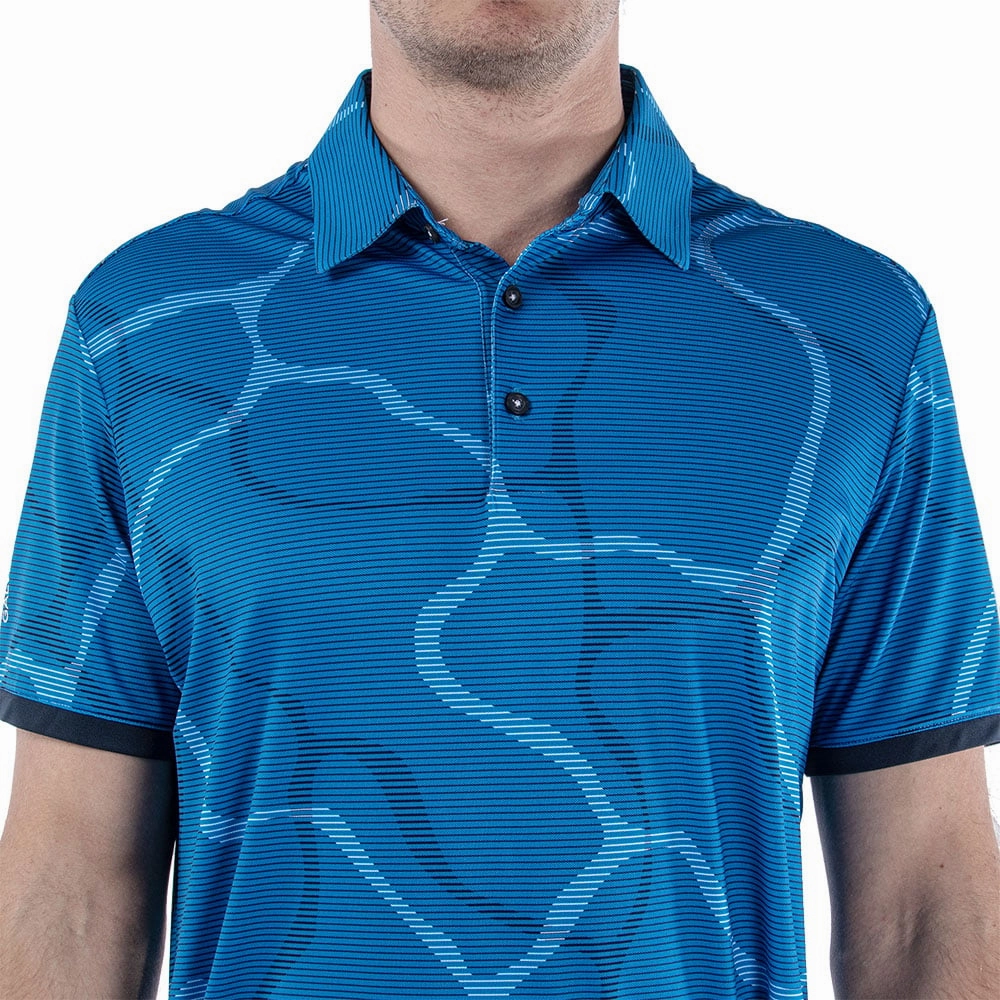 Outdoor Adventure Durable Colorfast Finish Galvin Green Markos Ventil8  Polo Shirt - Blue/Navy