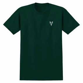 Fresh and Cool Venture Heritage Emb T-Shirt - Forest/White Embroidery