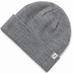FootJoy Knit Beanie - Heather Grey Downtown Chic