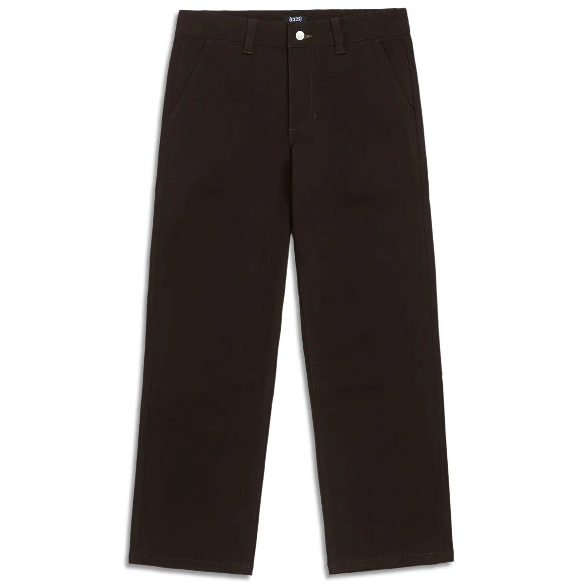 CCS Relaxed Stretch Chino Pants - Brown NoBuckleDesign