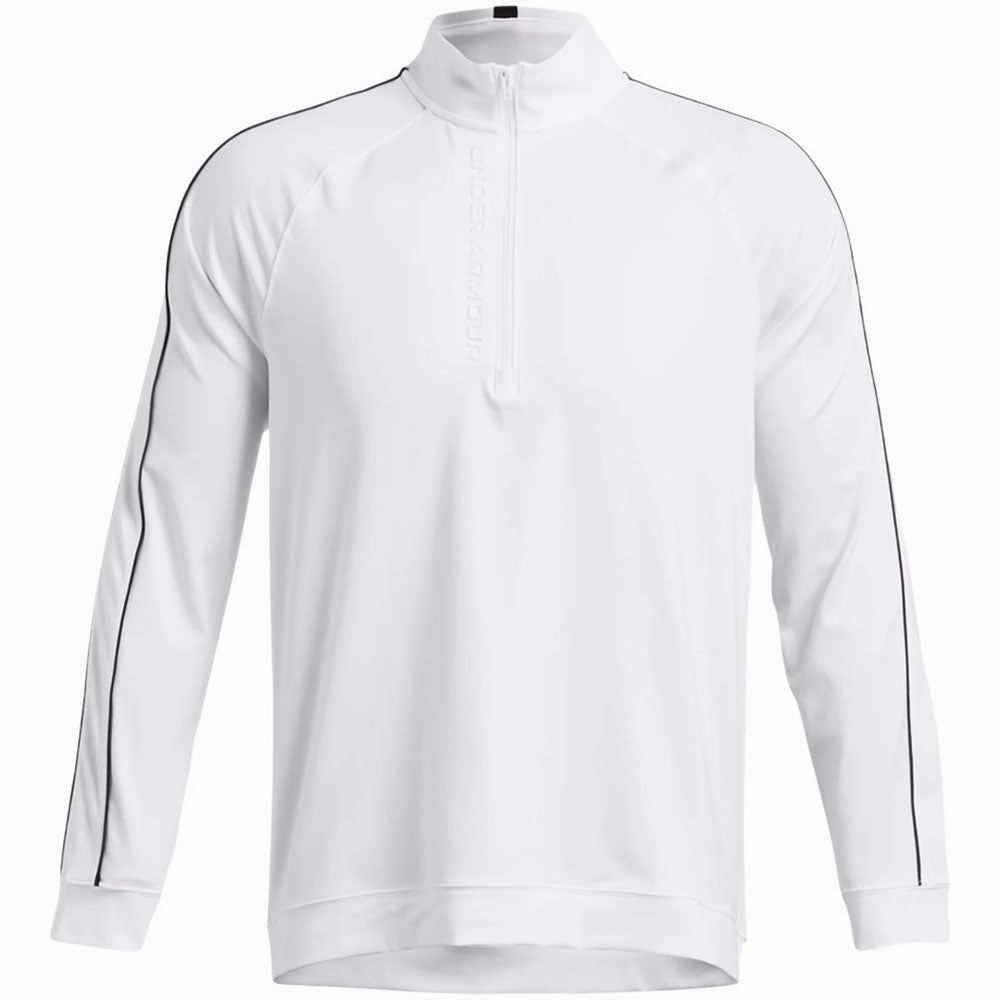 Under Armour Storm Midlayer 1/2 Zip Pullover - White/Midnight Navy/White product label information Everyday Comforts